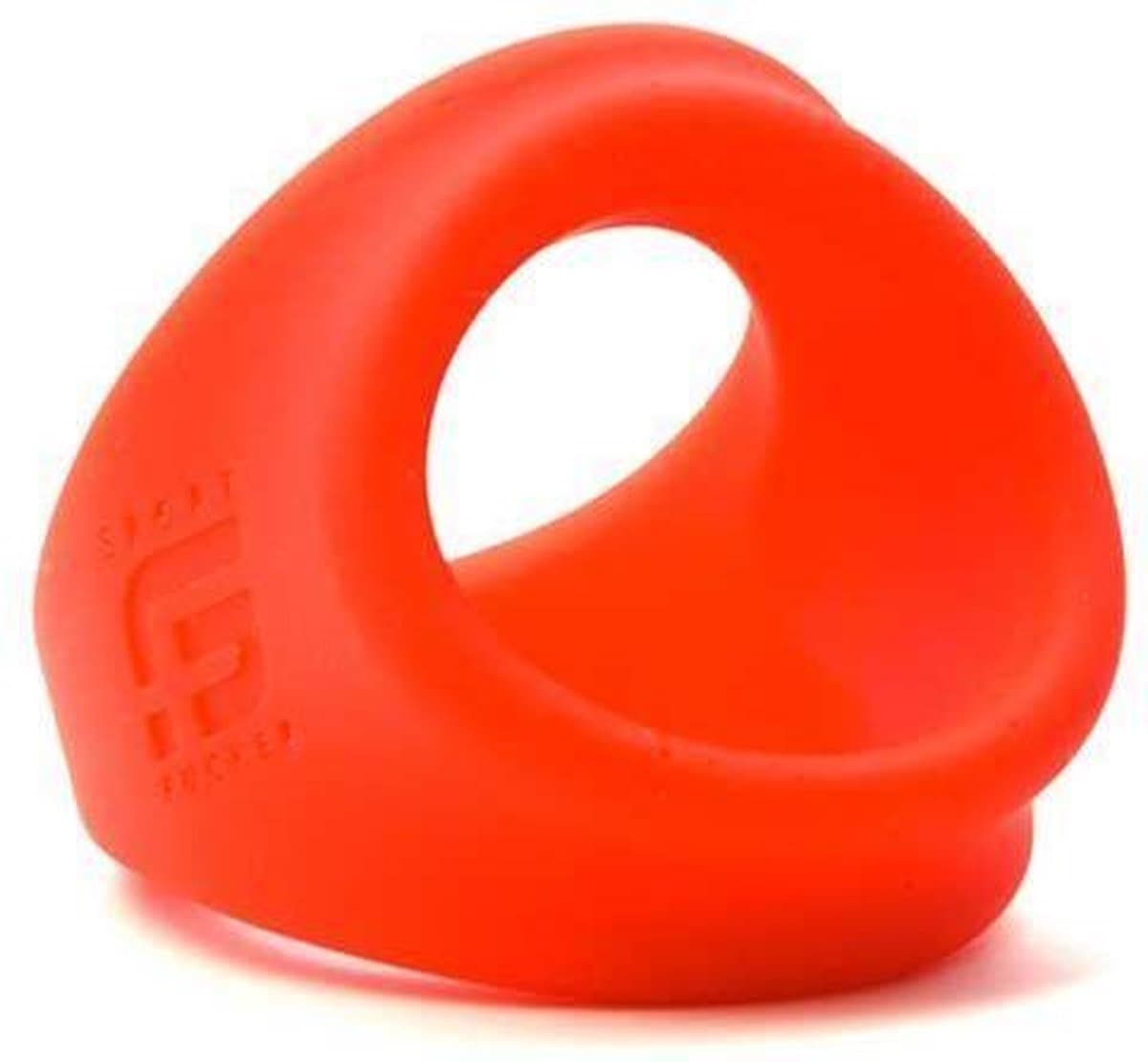 Sport Fucker Freeballer Cockring en Ballstretcher van siliconen - rood — afbeelding 1