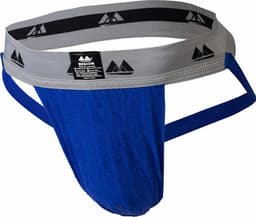 MM Sports Original Edition Swimmer/Jogger Jockstrap 2 inch Blue - MAAT M - Heren Ondergoed - Jockstrap voor Man - Mannen Jock — thumbnail 1