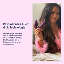 Eva® Queen Pro - Vibrator voor Vrouwen - Luchtdruk Sex Toy - G-Spot Stimulator & Clitoris Satisfyer - Seksspeeltjes voor Koppels - Dildo Vibrator - Realistisch - Erotische Audio - Sex Toys voor Vrouwen - Cadeau voor vrouw - Deep Purple — thumbnail 6
