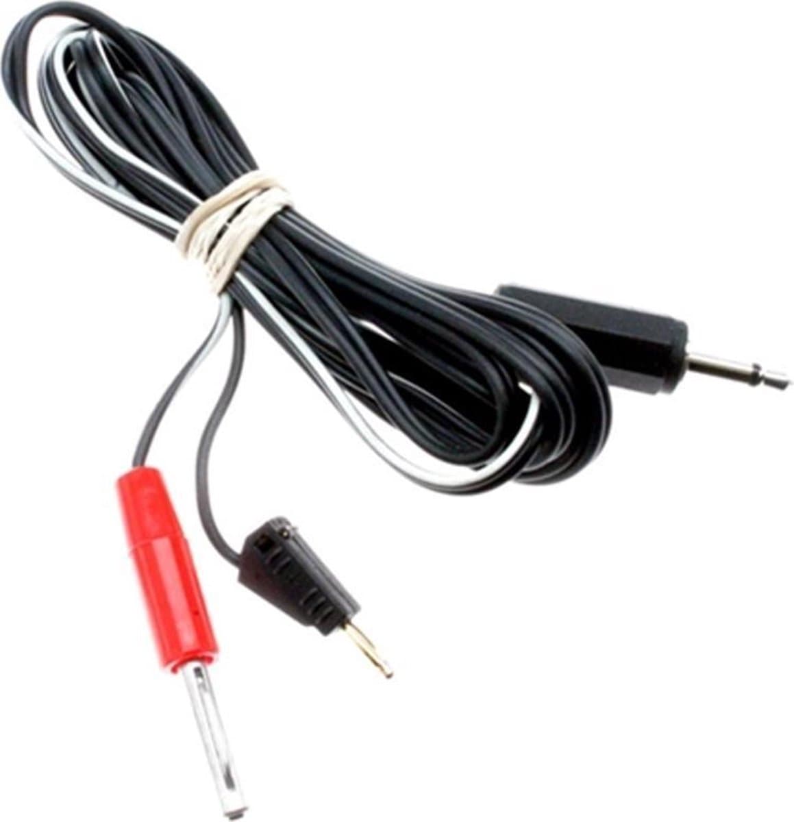 E-Stim - Electrosex accessoires - BiCable - standard 3.5 mm mono jack plug — afbeelding 1