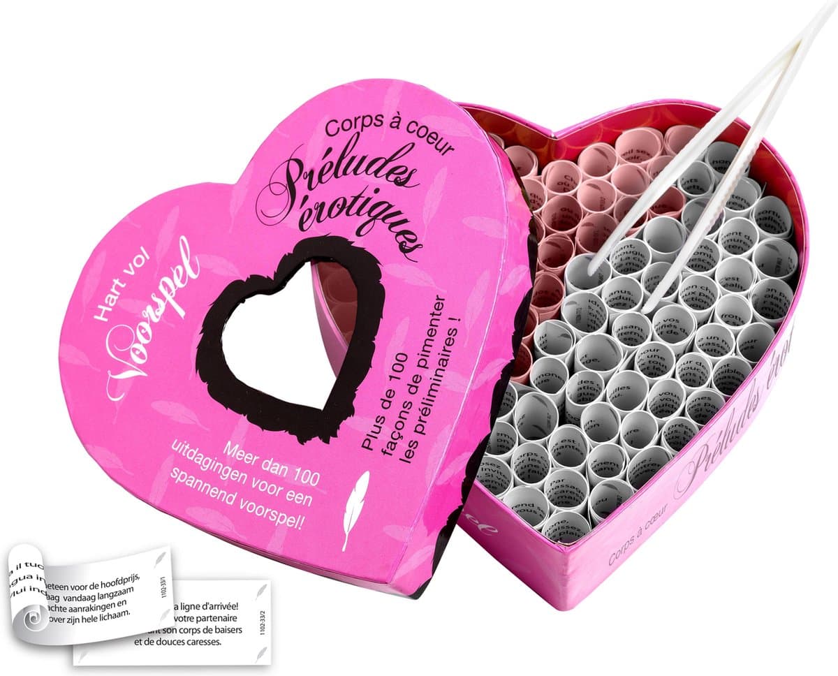 Tease & Please Hart vol Voorspel - Multicolor - Erotisch Bordspel — afbeelding 1