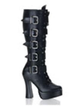 Pleaser - ELECTRA-2042 Kniehoge laarzen - US 9 - 39 Shoes - Zwart — thumbnail 1