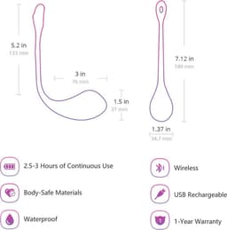Lovense - Lush 2.0 - Draagbare Vibrator - Vibrerend Ei - Appgestuurd Luxe Vibratie Eitje - Sex Toys voor Vrouwen - Vibrators voor Vrouwen - Sex Toys voor Koppels - Roze — thumbnail 15