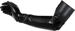 LateX – Latex Lange Handschoenen met Strakke Pasvorm Perfecte Accessoire voor Fetish Outfit Maat S – Zwart — thumbnail 5