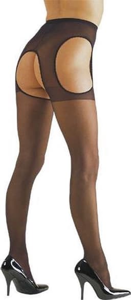 Cottelli Collection – Sexy panty met open zijkant en kruis – Maat L/XL - Zwart — thumbnail 7