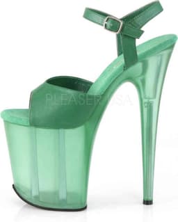 Pleaser - FLAMINGO-808N Sandaal met enkelband, Paaldans schoenen - Paaldans schoenen - 39 Shoes - Wit — thumbnail 4