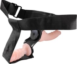 Strap on harnas ULTRA - met 2 voorbind dildo's. Anaal en vaginaal te gebruiken - zwart — thumbnail 6