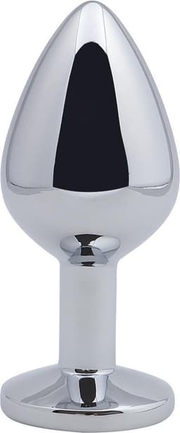 Banoch - Buttplug Aurora Clear Medium - Metalen buttplug - Diamant steen - Wit — thumbnail 9