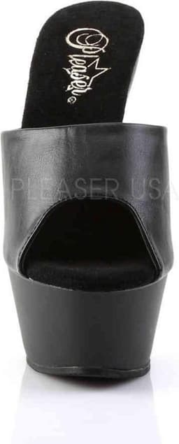 Pleaser - KISS-201 Muiltjes - Paaldans schoenen - 36 Shoes - Zwart — thumbnail 2