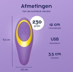 IVY LUX NUA SE - 2-in-1 Luchtdruk Vibrator – Clitoris Stimulator & G-Spot Vibrator – 12 Standen – Fluisterstil & Waterdicht – Siliconen – Oplaadbaar – Vibrators voor Vrouwen & Koppels – Roze — thumbnail 6