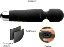 Intenss Vibrator Massager - Multifunctionele Stimulator - Seksspeeltje voor Vrouwen en Koppels - INTENSS Pure Series - Black Bride — thumbnail 5