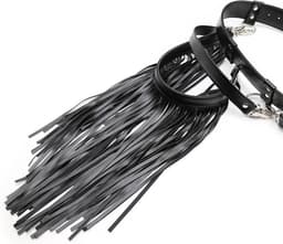 vscnovelty® Fetish - Sm Lederen Kleding Bondage Kwastje Broek Bdsm - Sex Harnas Klinknagels - Fetish Cosplay — thumbnail 10