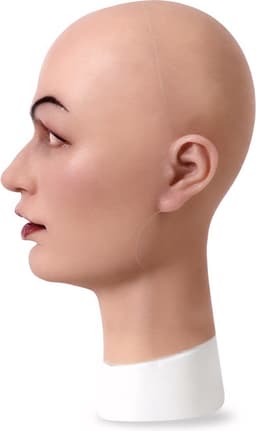 Siliconen Masker-Vrouwenmasker- Masker- Gezichtsmasker-Cosplay-Transgender-Travestie- Gezicht-Crossdresser- Cosplay — thumbnail 5