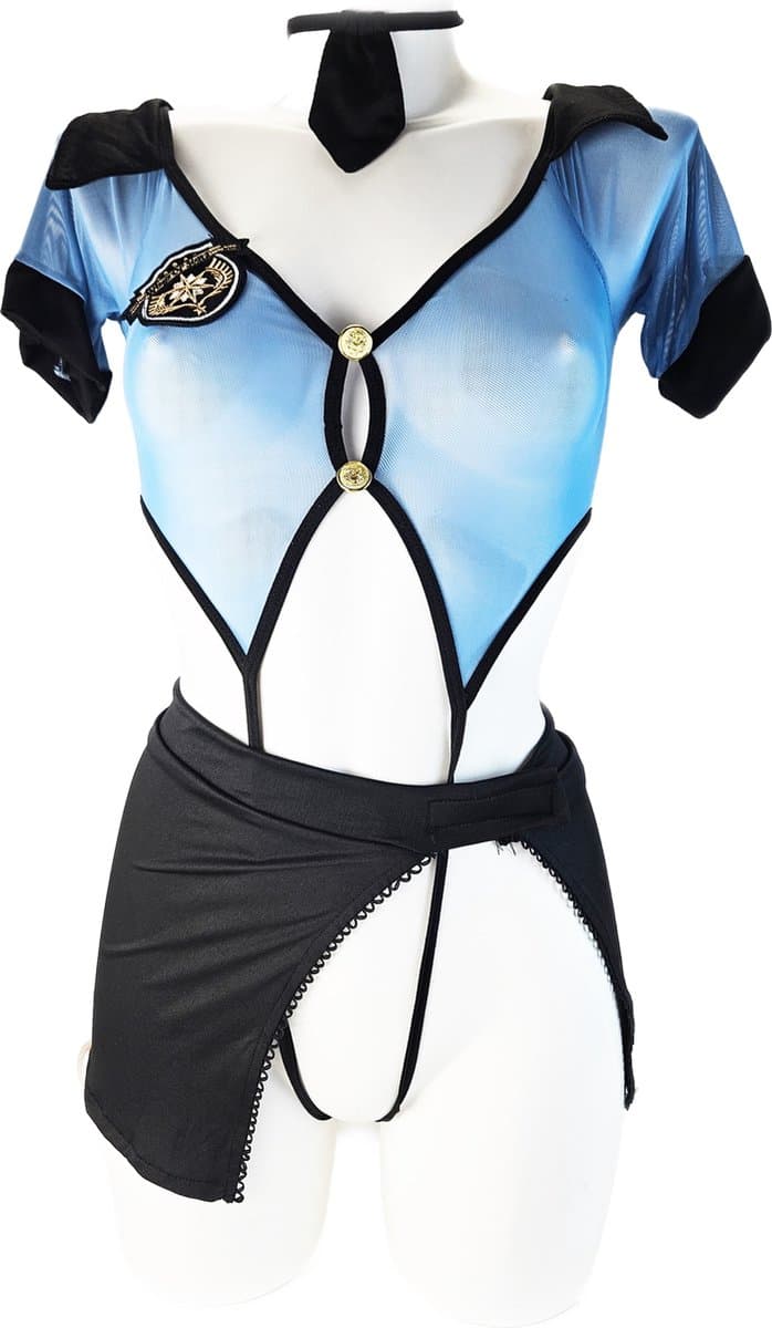 BamBella ® Sexy erotische politie uniform - Maat onesize - Rollenspel kleding outfit dames — afbeelding 1