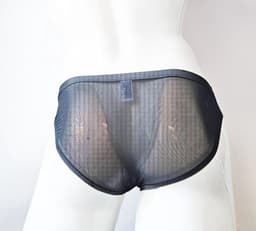 BamBella® Slip open kruis kant voor mannen - S/M - doorzichtig Erotische Sexy Lingerie Heren - Zwart mannen ondergoed slip — thumbnail 5
