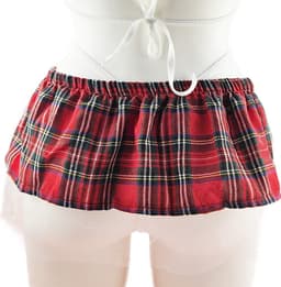 BamBella ® Sexy Cosplay Rollenspel kleding outfit dames Schoolmeisje - Onesize Rood — thumbnail 4