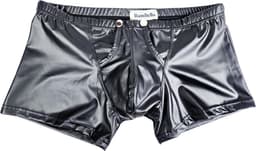 BamBella ® - Boxer short - Maat XL - MAT glans - Zwart BDSM kleding kruisloos open kruis erotische heren kleding — thumbnail 8