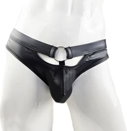 BamBella ® Slip Onderbroek - Maat M - MAT glans - Zwart BDSM kleding erotische heren kleding — thumbnail 6
