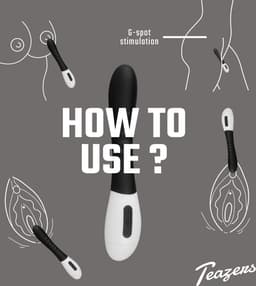Teazers - G-Spot Vibrator - Oplaadbaar - Vibrators voor Vrouwen - Sex Toys voor Vrouwen - Vibrators - G-Spot Vibrator - Zwart — thumbnail 3