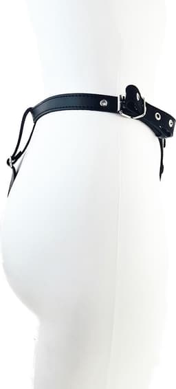 BNDGx® - Bondage onderbroek - met slot Open kruis voor dames - slip Erotische sex lingerie — thumbnail 4