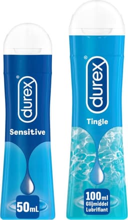 Durex - 150ml Glijmiddel - Waterbasis - Sensitive Vaginal & Anaal 50ml - Tingle Stimulerende Gel 100ml — thumbnail 1