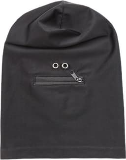 KG BDSM Hoofdmasker Lycra - Spandex - Open Mond Met Rits - Dichte Ogen - voor vrouw - man - unisex — thumbnail 3