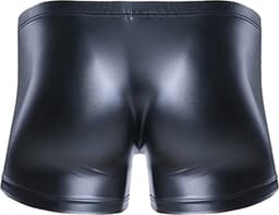 LekkerStout PU Lederen Boxershort - Open Kruis - Zwart - Sexy Herenondergoed | L | ( LS154 ) — thumbnail 4