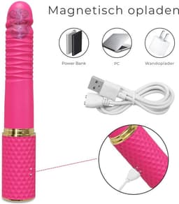 Stotende Dildo – Prostaat Stimulator - Neukmachine voor Mannen - Dildo Mannen Anaal Vibrerende - Bewegende Dildo - Sexmachine Dildo - Prostaat Vibrator Mannen Stotend - Dildo Anaal Groot – 100% Waterdicht — thumbnail 2