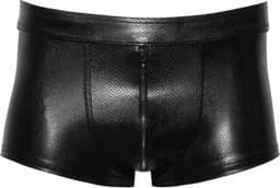 Noir Handmade - Front Zipper Korte broek - 2XL - Zwart — thumbnail 1