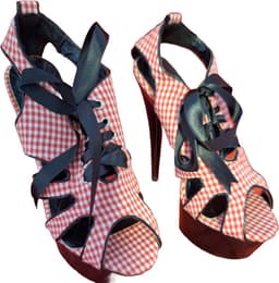 SOISBELLE RODE RUIT HIGH HEEL SIZE 38 — thumbnail 1