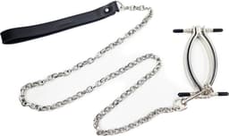 BNDGx® - Metalen Vagina Klem spreider - Extreme BDSM Schaamlippenklem met lijn | SM | — thumbnail 1