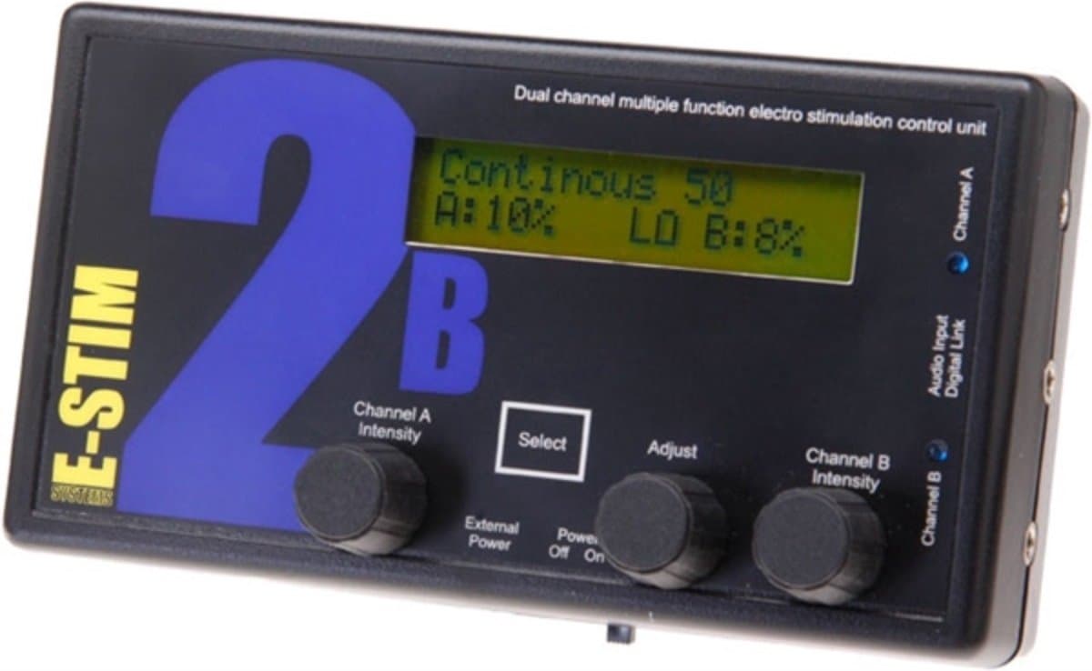 E-Stim E-Box Series 2B – Electrosex Powerbox – Zwart — afbeelding 1