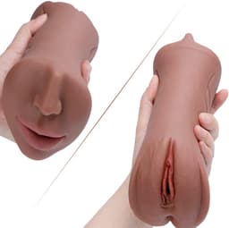 HappySexy Pocket Pussy 3 in 1 Masturbator - Inclusief Gratis Opbergzakje - Sex Toys Voor Mannen - Kuntkut Anaal Deepthroat Blowjob - Kunst Vagina Realistisch — thumbnail 6