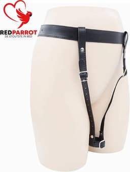 Verstelbare vibrator houder - Handsfree - Voor haar - BDSM - Leder — thumbnail 2