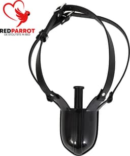 BDSM Gag masker - Trechter - Vloeistof - Verstelbaar - Plas en Urine - Unisex — thumbnail 2