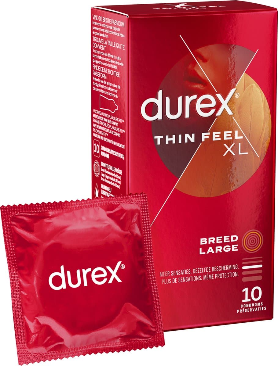 Durex Condooms Thin Feel XL 10st — afbeelding 1
