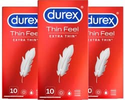 Durex - Condooms - Thin Feel - Extra Thin - 3x 10 stuks