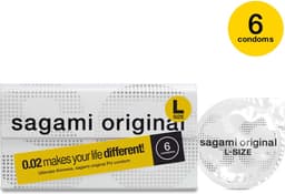 Sagami Original latexvrij condooms - L-size - 6 stuks — thumbnail 3