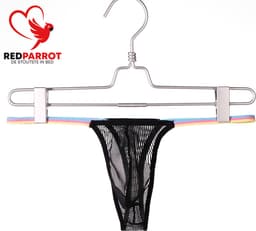 Regenboog string heren - Zwart transparante - Erotische mannen slip - Sexy — thumbnail 2