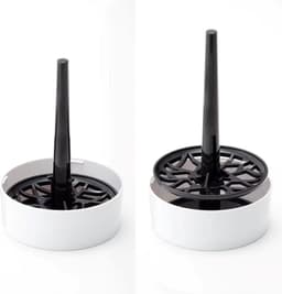 Tenga - Aero Silver Ring - Masturbator - Inclusief Droog Standaard - Wit — thumbnail 3