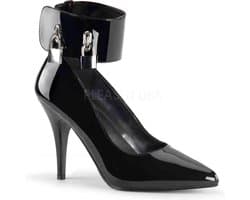 EU 46 = US 15 | VANITY-434 | 4 Pump W/ Locking Ankle Cuff & Padlocks