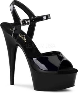 EU 39 = US 9 | DELIGHT-609 | 6 Heel, 1 3/4 PF Ankle Strap Sandal — thumbnail 1