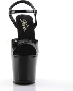 Pleaser - REVOLVER-709 Sandaal met enkelband, Paaldans schoenen - Paaldans schoenen - 41 Shoes - Zwart — thumbnail 2