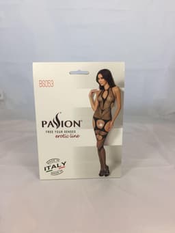 PASSION WOMAN BODYSTOCKINGS | Passion Woman Bs053 Bodystocking Black One Size — thumbnail 2