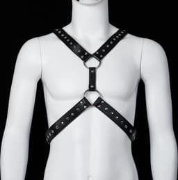 Banoch | Chest harness Raimond - kunst leer harnas voor man — thumbnail 1