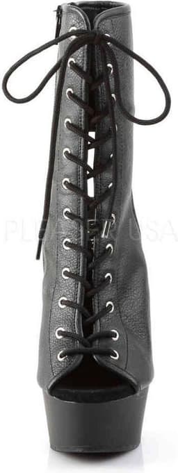Pleaser - DELIGHT-1016 Plateau Laarzen - US 11 - 41 Shoes - Zwart — thumbnail 2