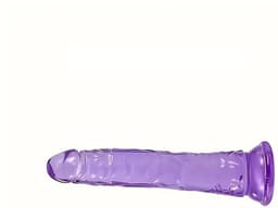 Paarse Dildo Met Zuignap - Voor Vrouwen & Mannen - Anaal - Zacht & Flexibel - 19CM — thumbnail 2