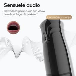 Intimate Desires® London Black - Masturbator voor man - Pocket Pussy - Tril- & Zuigfunctie - Automatische Masturbator - Sex Toys voor mannen - Oplaadbaar — thumbnail 2
