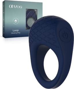 OHYES Cockring Vibrerend - Sex Toys voor Koppels - Vibrerende Cockring - Siliconen Penisring - Night Blue — thumbnail 1