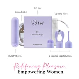 Fae® Vibrator voor Vrouwen - Clitoris Stimulator - Mini Bullet Vibrator - Sex Toys voor Vrouwen en koppels - Seksspeeltjes - Joy Series, Periwinkle Purple — thumbnail 10